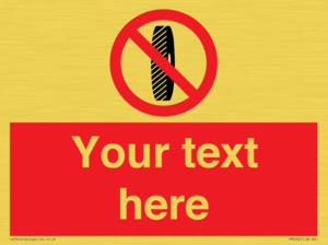 Custom Do Not Change Grinding Wheel Sign